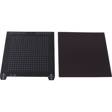 Plateau d'impression 3D en acier à ressort 235x235mm, flexible et magnétique, double face pour PLA/ABS, feuille magnétique réutilisable, surface adhérente pour impressions précises. (1/5)