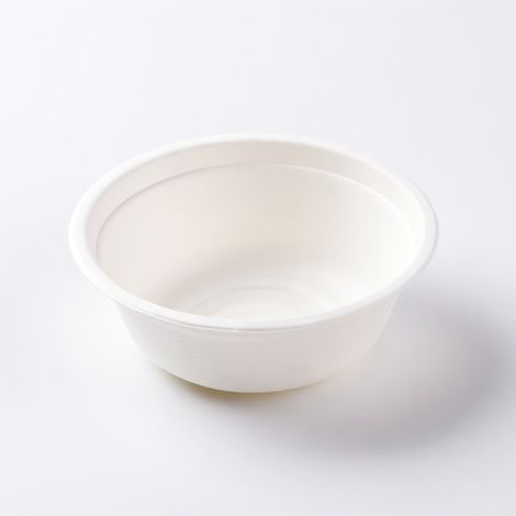 Bol en pulpe de canne à sucre 500 ml, blanc