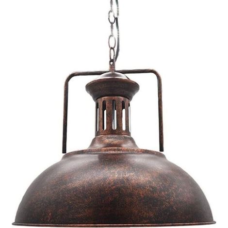 Lampe Suspendue Salon Lampe Suspendue Table à Manger Couleur rouille Vent industriel (1/4)