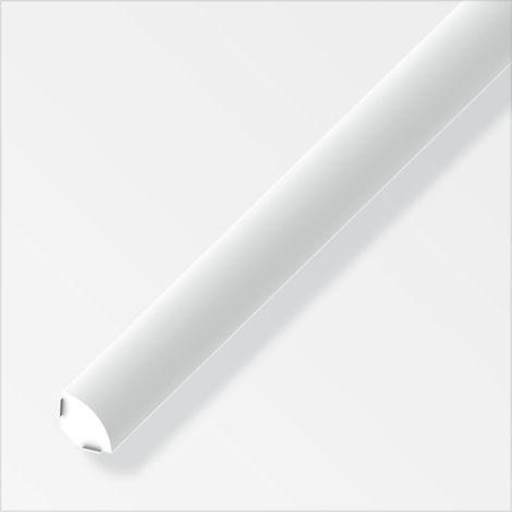 profilo autoadesivo chiuso 14mm pvc bianco - 1 metro. (1/2)