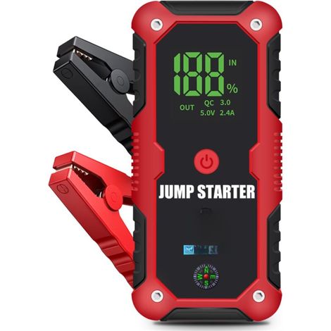 Démarreur de batterie portable 20 000 mAh pour voiture, camion et moto. Chargeur de batterie externe. (1/5)