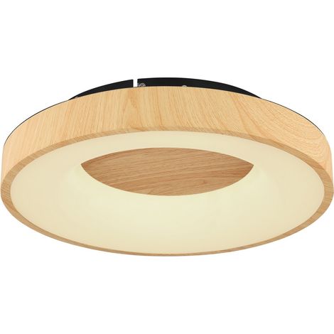 Globo Jolli Plafonnier semi-encastré à LED intégré, noir, LED à intensité variable 2 700-6 000 K, télécommande