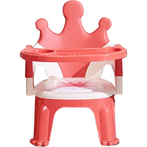 Siège rehausseur pour bébé, chaise de salle à manger détachable avec son pour la maison, la maternelle, rouge (1/5)