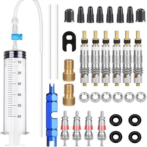 JSSEVN - Pack of 35 tubeless sealant syringes for tubeless bicycles and other brands, 1 set (60 ml) (1/5)