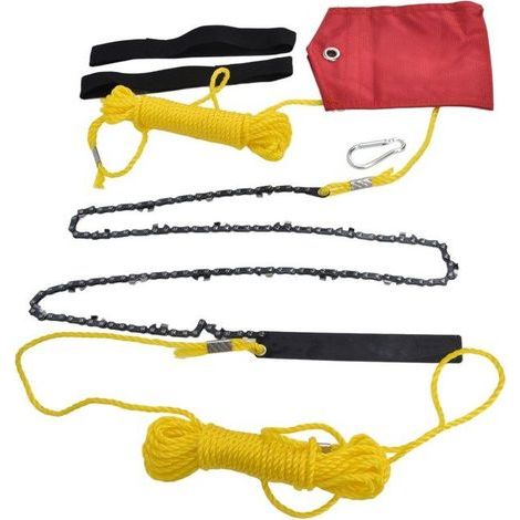 BelleRise – Klappbare Handkettensäge – 122 cm, 63 Zähne – Zum Schneiden hoher Äste – Für Camping und Garten (1/5)