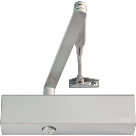 dormakaba chiudiporta a forbice TS 83 BC/ÖD+DC/SV argento EN 3-6 ritardo di chiusura senza braccio - 38020101 (1/4)