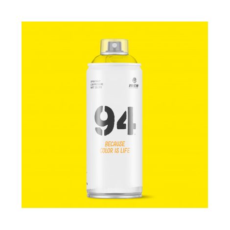 Pintura en Spray MTN Hardcore 400 ml 94 AMARILLO CLARO RV-1021 (1/2)