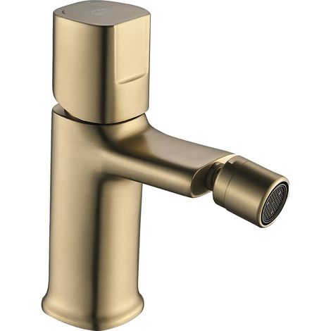 Robinet de bidet sur pied avec bouchon doré Tores (1/2)