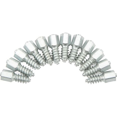 100 Stück M8 Universal-Gewinde-Antirutsch-Schneeschrauben für Lader-, Bagger-, Traktor- und Gabelstaplerreifen (1/5)