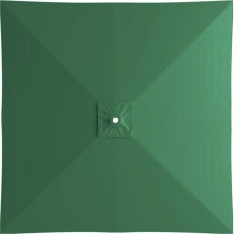 Parasol de jardin carré en polyester, auvent de remplacement pour parasol de marché de 2 m, auvent de remplacement pour parasol de table d'extérieur (vert foncé) (1/3)