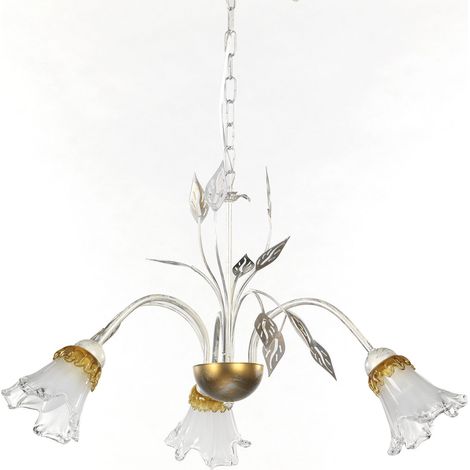 Lustre, Métal, Argent, 5 luci (1/2)