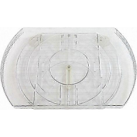 Plateau carré rotatif transparent compatible avec réfrigérateur et placard, 1 unité, solution de rangement rotative et durable SIWHBYV (1/4)