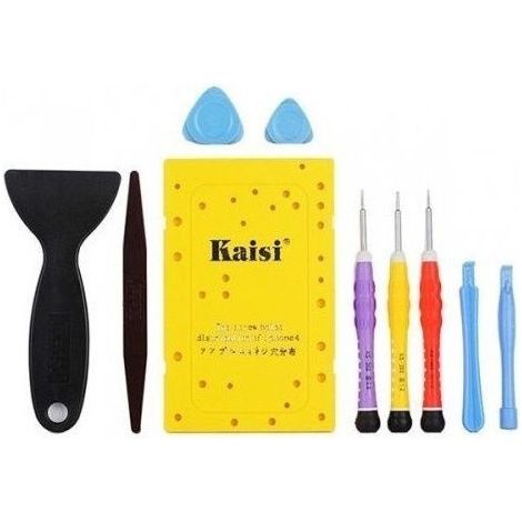 Trade Shop - KIT REPAREN NACH SMARTPHONE SET 10 PEZZI CACCIAVITI PLETTI APERTURA LEVE -