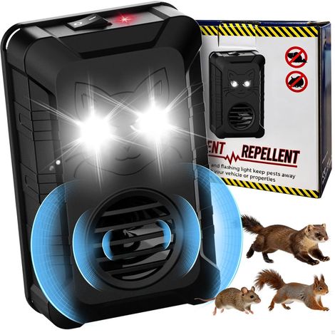Anti Fouine Voiture Ultrasons, Répulsif Moteur avec LED Clignotante (1/5)