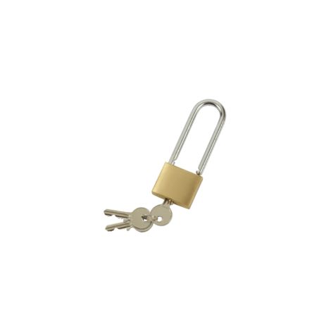 cadenas de 40 mm en laiton à clé avec anse longue