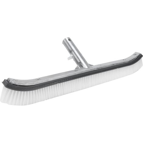 Brosse de nettoyage de piscine en aluminium de 45 cm (18 pouces) - Accessoires de nettoyage de piscine - Gris (1/5)