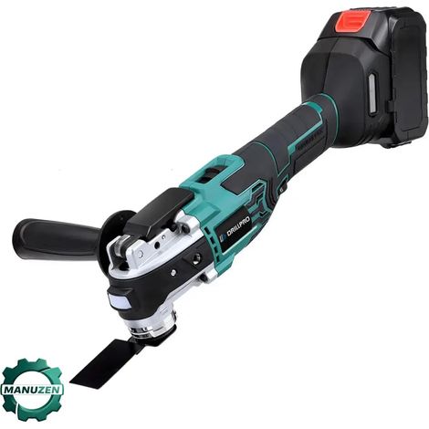 Manuzen - Outil multifonction oscillant sans fil 20 000 OPM – 2 batteries – Avec 2 batteries (1/4)