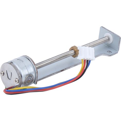 Table à Glissement Motorisée avec Vis à Billes, Moteur Pas à Pas Bipolaire 4 Fils, Angle 18°, Tension 4-9V, Écrou M3 (1/5)