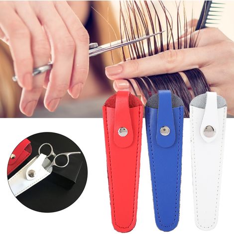 3-teiliges Etui aus Kunstleder für professionelle Friseurscheren für den Salon (1/5)
