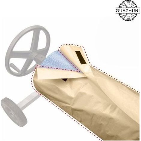 Couverture Enrouleur Bâche Piscine en Tissu Imperméable,Couverture de Protection Piscine Extérieur Intérieur,49096cm,Dolaso (1/5)