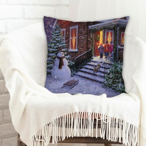 Housse de coussin carrée standard 45x45cm lavable en machine pour salon chambre décoration de la saint-valentin (1/5)