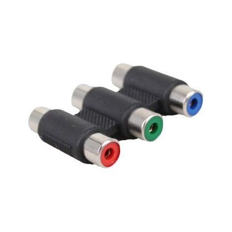 3-zu-3-DVD-zu-TV-Kabelverlängerungsadapter, T-förmiger RCA-Buchsenstecker, mehrfacher AV-Buchsenstecker (1/5)