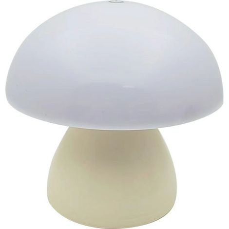 Veilleuse champignon à tapoter, lumière blanc chaud – lampe d'ambiance pour chambre, chevet et table-Beige (1/4)
