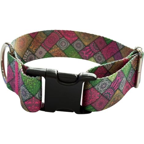 Collar para perro, 4 cm de ancho, con hebilla Aztec, Cierre Collar para perro, 4 cm de ancho, con hebilla Aztec, Cierre L: 40-55 cm (1/5)