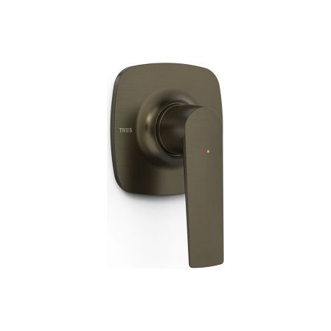 Pièce apparente pour boîtier encastré 1 voie Rapid‑box Loft Noir bronze - TRES 22227801KMB