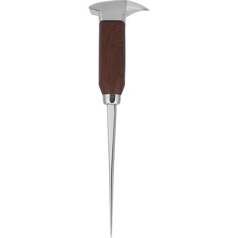 Pic à glace en acier inoxydable avec manche en bois pour bar et restaurant - Outil de barman à pointe longue unique (1/5)