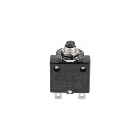 Disjoncteur 20 A avec réarmement thermique en option, 125-250 VCA, 50 VCC, protection contre les surcharges, interrupteur à bouton-poussoir - Crezuo (1/4)