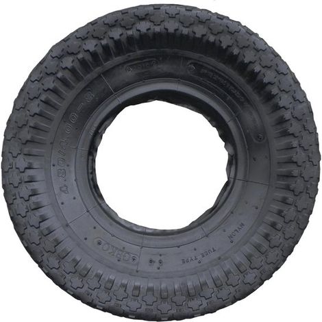 Pneus GEKO - 4.00-8 - Pour brouettes et chariots - Hauteur : 39 cm - Largeur : 8,5 cm (1/3)
