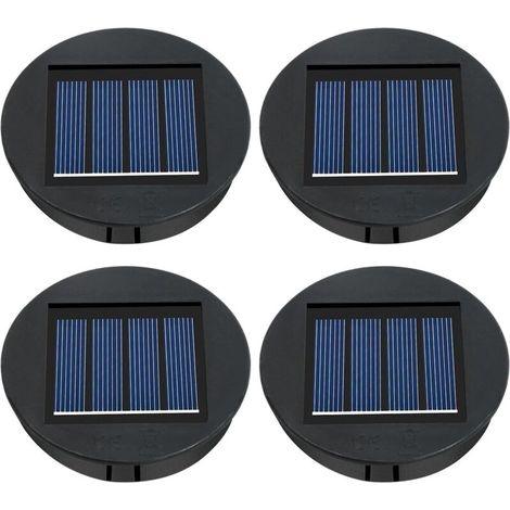 Lampes Solaires de Rechange, Panneau Solaire Lanterne Couvercle de Rechange, 4PC Lampe Solaire de Rechange pour Lantern 8cm,Remplacement de Couvercles