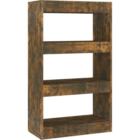 Maison Exclusive - Bücherregal/Raumteiler Räuchereiche 60x30x103