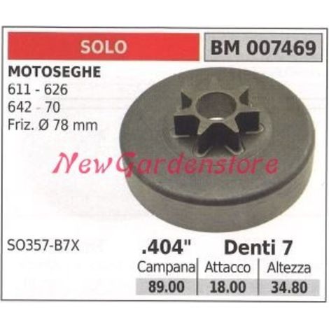 Pignon pour moteur de tronçonneuse SEULEMENT 611 626 642 70.404' dents 7 007469