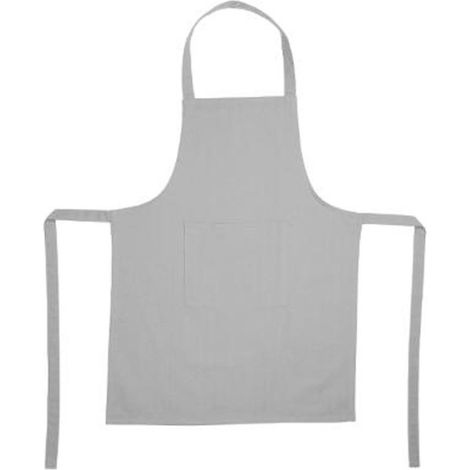 Tablier de Cuisine "Coton" 80cm Gris Clair (1/2)