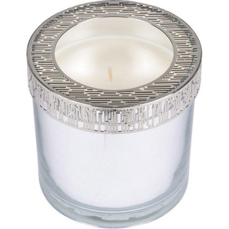 Bougie Verrine Parfumée "Élégant" 10cm Argent