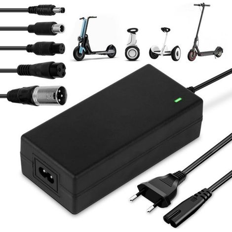 Chargeur Trotinette Electrique 42V 2A Chargeur Velo Electrique Chargeur de Batterie avec 4 Connecteurs pour Ho CHARGEUR DE BATTERIE (1/5)