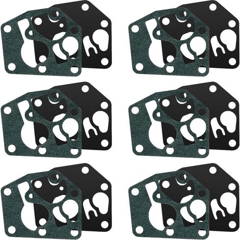 6 Guarnizioni per diaframma del carburatore 795083, 495770 Diaframma, Guarnizione per diaframma del carburatore 795083 495770, Compatibile con Briggs & Stratton 495770 795083 281028 5083h 5083 (1/5)