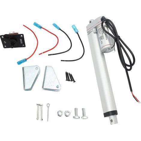 Compact and quiet automatic linear electric actuator with 1500 N thrust for home and outdoor automation devices, 200 mm / 7.87 inches (1/2)