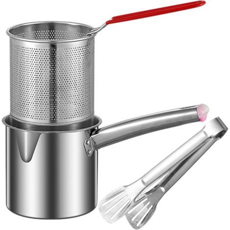 Friteuse multifonctionnelle en acier 304, non électrique, pour frites et légumes (1/5)