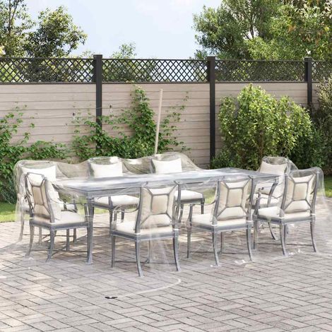vidaXL Telone Trasparente con Occhielli 5x5 m in PVC
