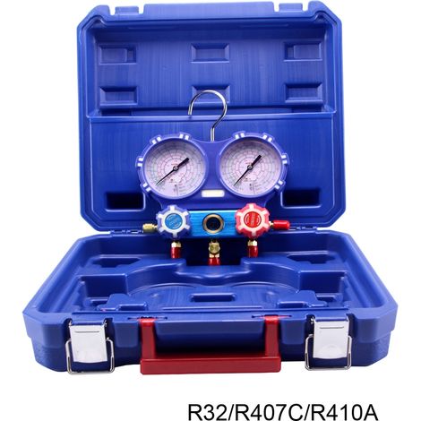Estuche analizador 2 válvulas R32, R407 y R410 diam. 80