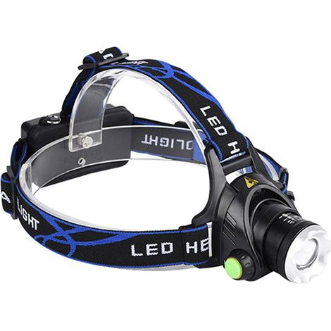 BRAVIX Phare en alliage d'aluminium T6, phare à zoom télescopique à lumière forte étanche à LED, phare de pêche à induction extérieur USB (1/5)