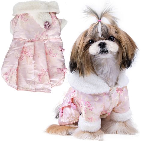 Manteau Pour Chien - Veste Chaude En Coton Épais - Fermeture Oblique - Taille XL - Pour Chiens Adultes En Automne Hiver (1/5)
