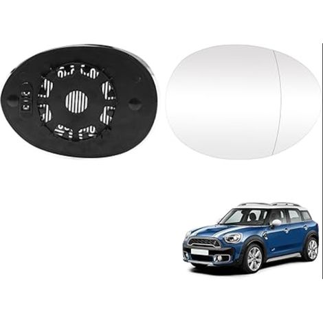 Compatible avec Verre Rétroviseur F54 F55 F56 F57 F60 Miroir Chauffant 2014-2019, 51167366039 Remplacer Glace Clubman/LCI/BEV/Cabrio/Countryman Miroir-Droit (1/5)