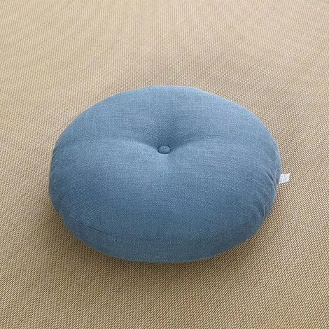 Coussins de siège ronds, pour salle de classe, salle à manger, élèves, enseignants, coussins rafraîchissants, coussins de pique-nique, tapis tatami bleu marine - 50 x 50 cm (1/5)