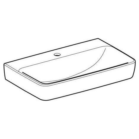 Geberit Renova Compact Waschtisch, mit Hahnloch und ohne (1/5)