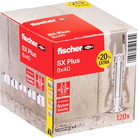Fischer 573161 SX Plus Cheville 40 mm 8 mm 120 pc(s) (1/5)