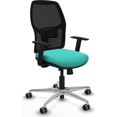 Silla de oficina piqueras y crespo Alfera cuero sintético negro (1/2)